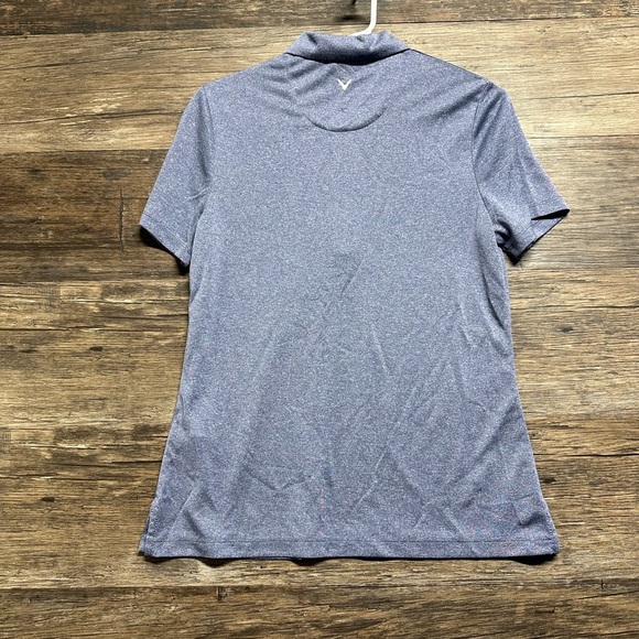 Callaway Blue Short Sleeve Golf ⛳️ Polo with Zipper - Picture 2 of 5